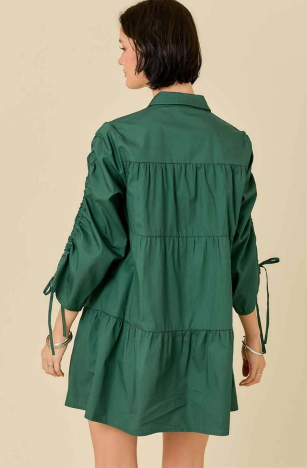 Multi Tiered Shirt Dress