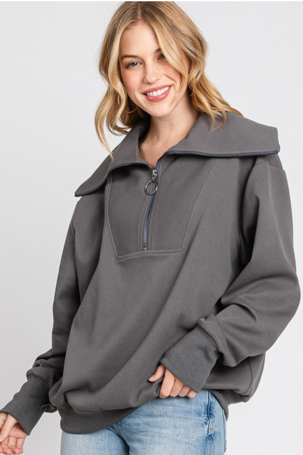 Stretch Zip Sweatshirt