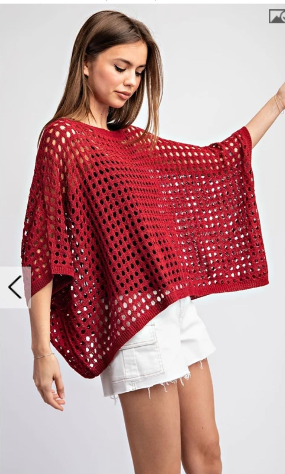 Open Knit Eyelet Sweater