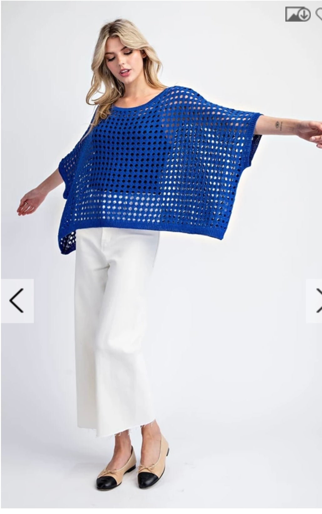 Open Knit Eyelet Sweater