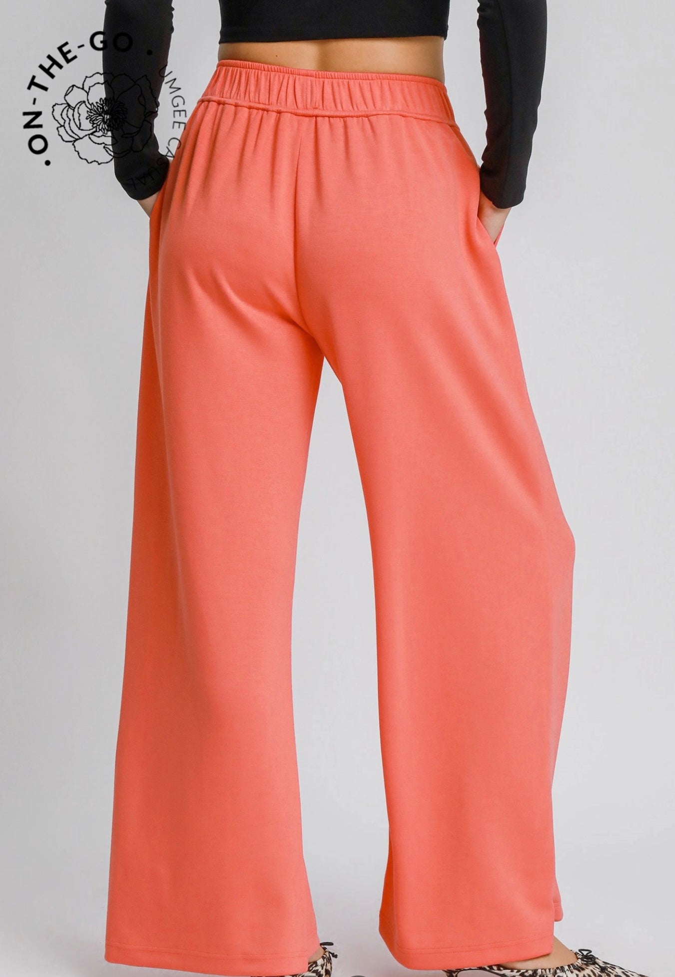 On The Go Coral Comfort Pants