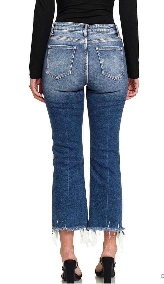 Urban Fringe Cropped Denim