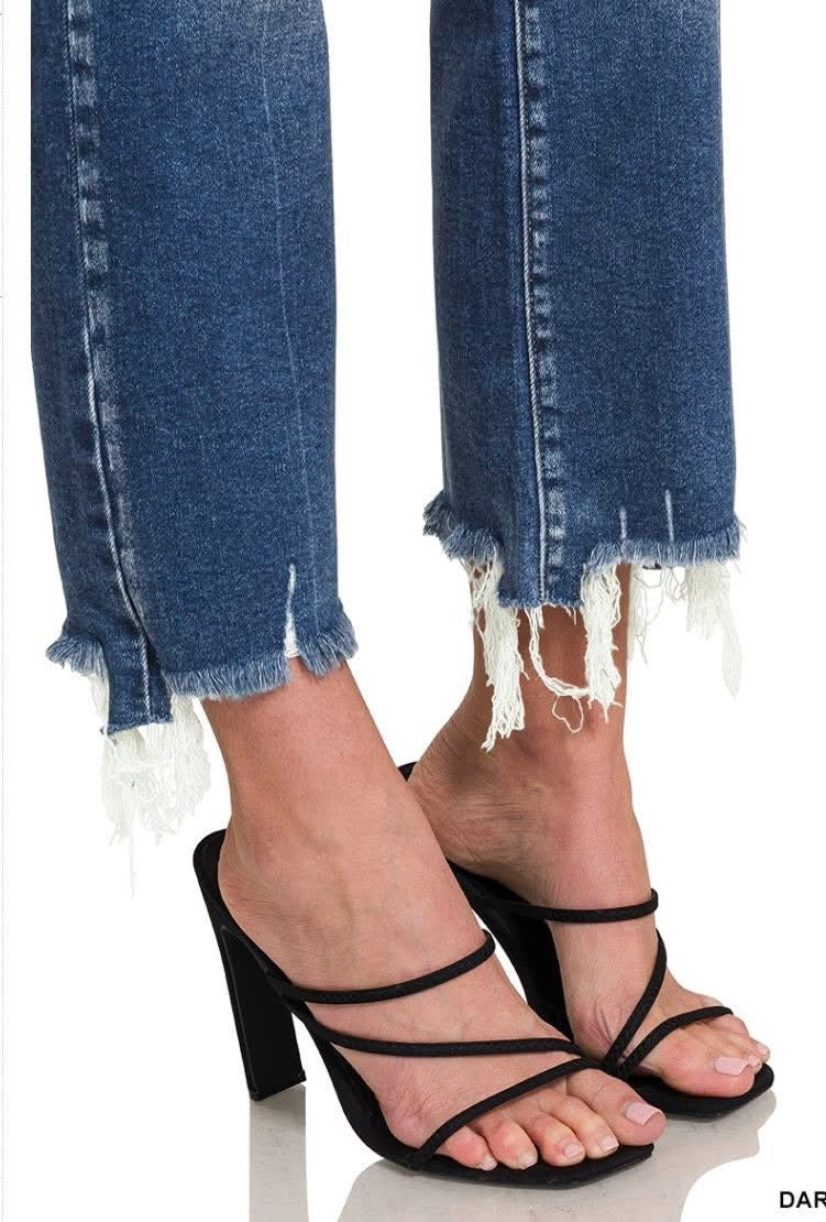 Urban Fringe Cropped Denim