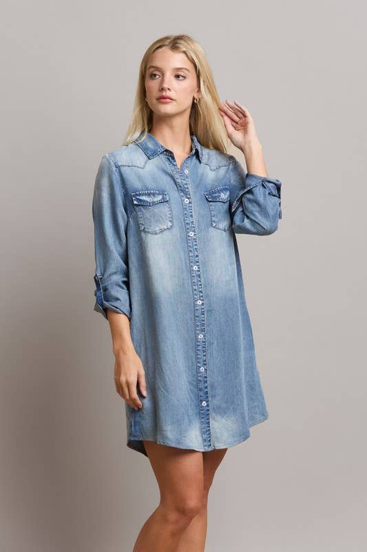 Daydream Denim Shirt Dress