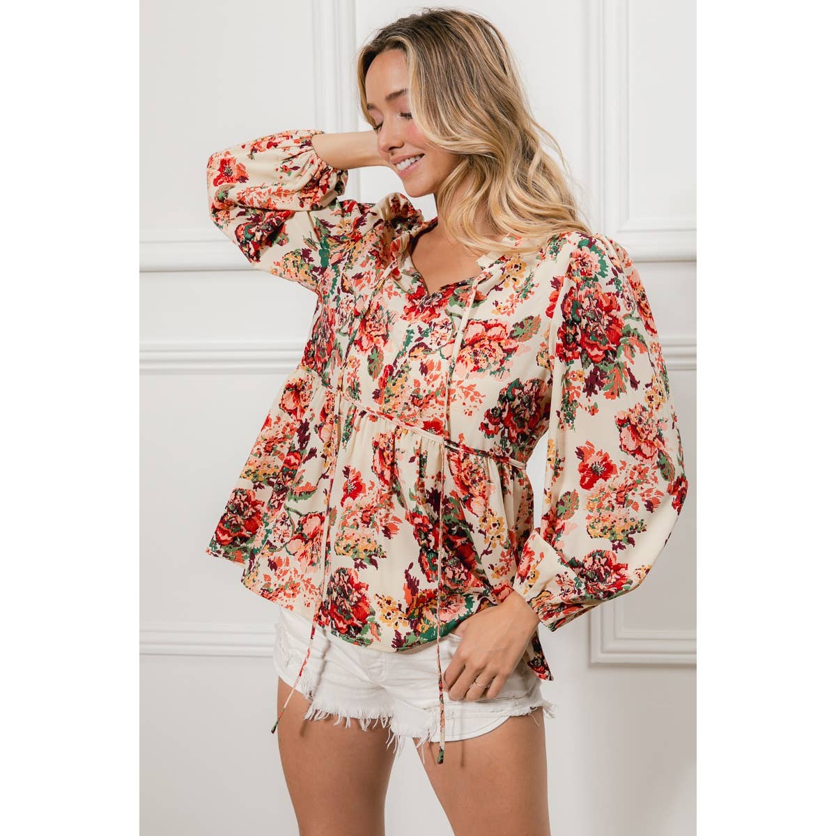 Autumn Romance Floral Top