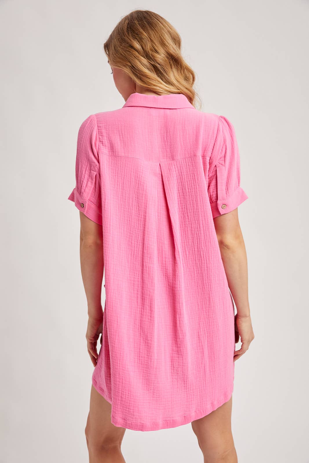 Blush Boardwalk Shirt Dress