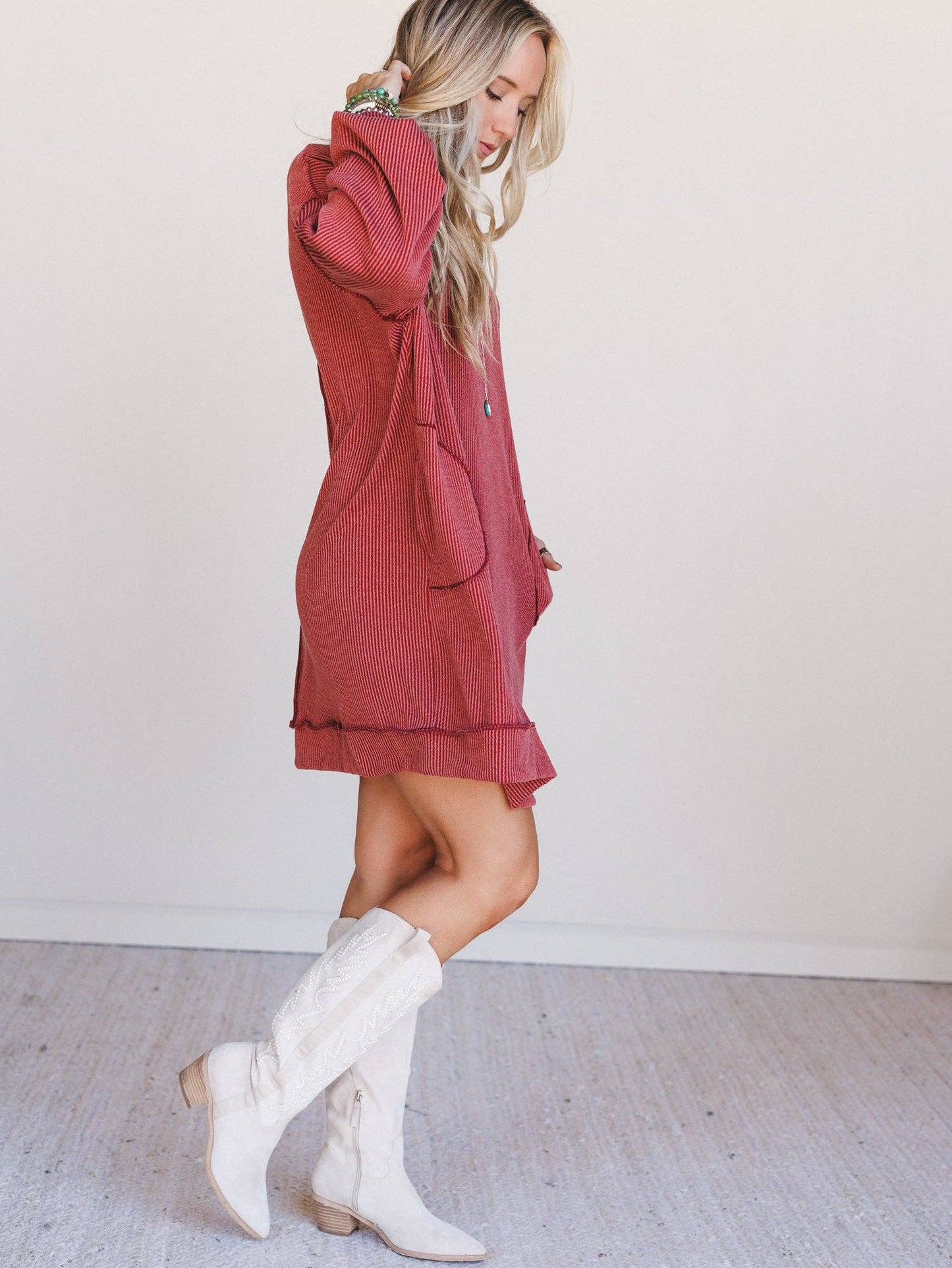 Moon Glow Long Sleeve Dress