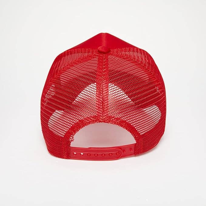 Foam Snapback Trucker Hat - Get Your Kid Away From Me - Red