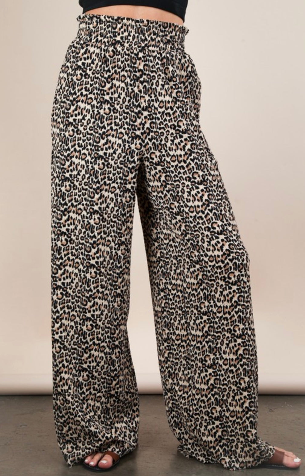 Leopard Palazzo Pants
