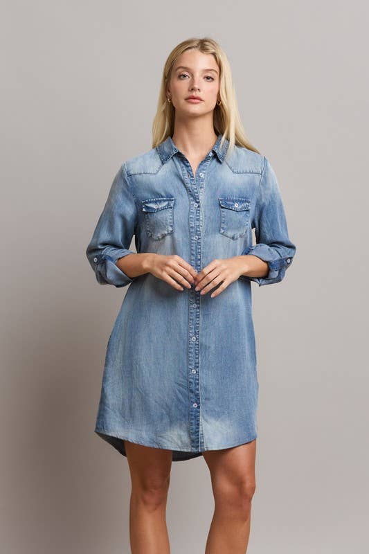 Daydream Denim Shirt Dress