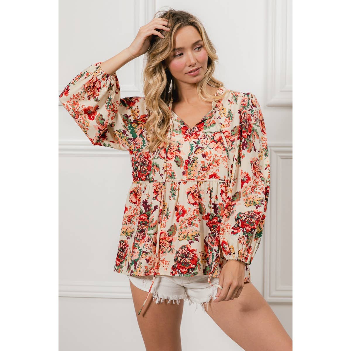 Autumn Romance Floral Top