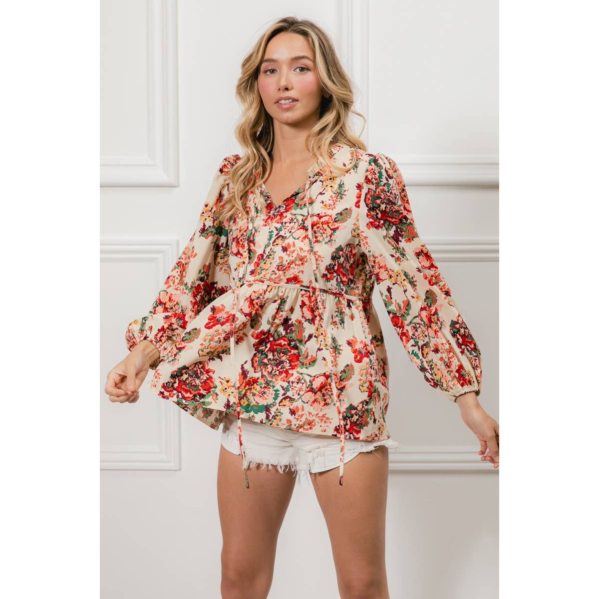 Autumn Romance Floral Top