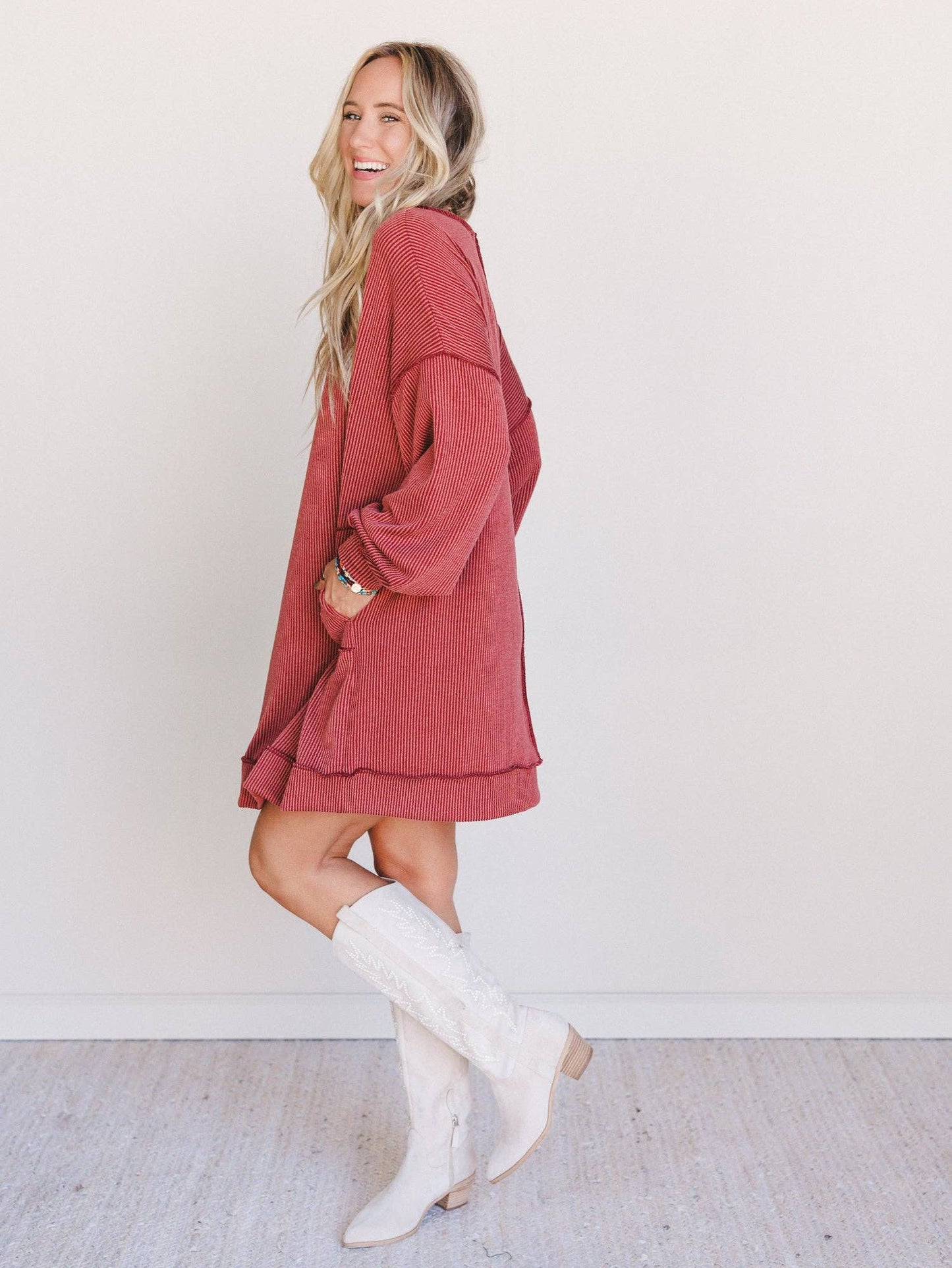 Moon Glow Long Sleeve Dress