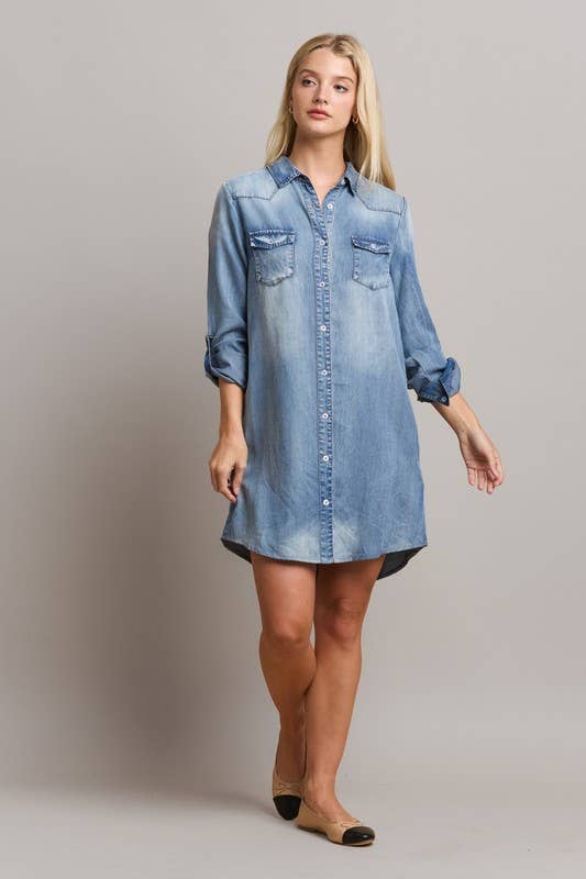 Daydream Denim Shirt Dress