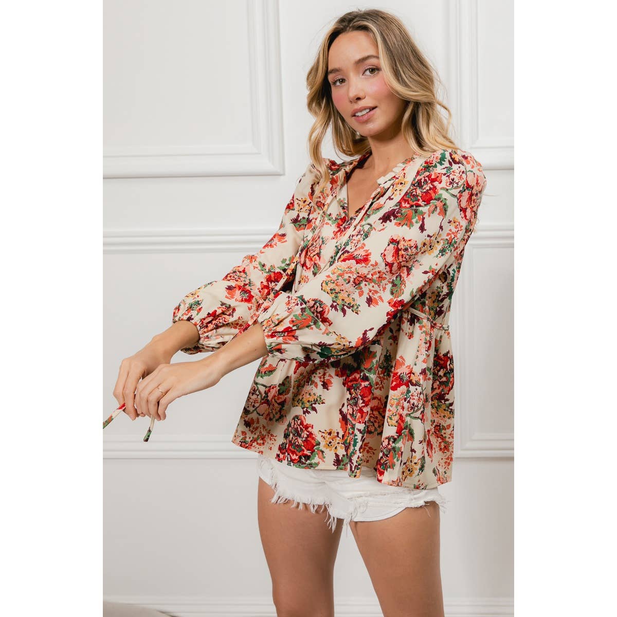 Autumn Romance Floral Top