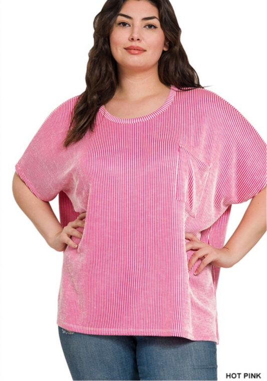 Relaxing Ribbed Tee