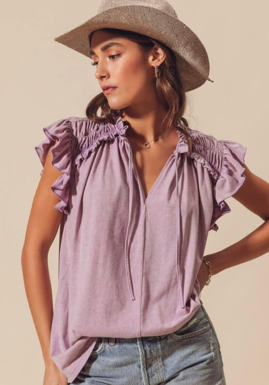 Frilled Neck Blouse