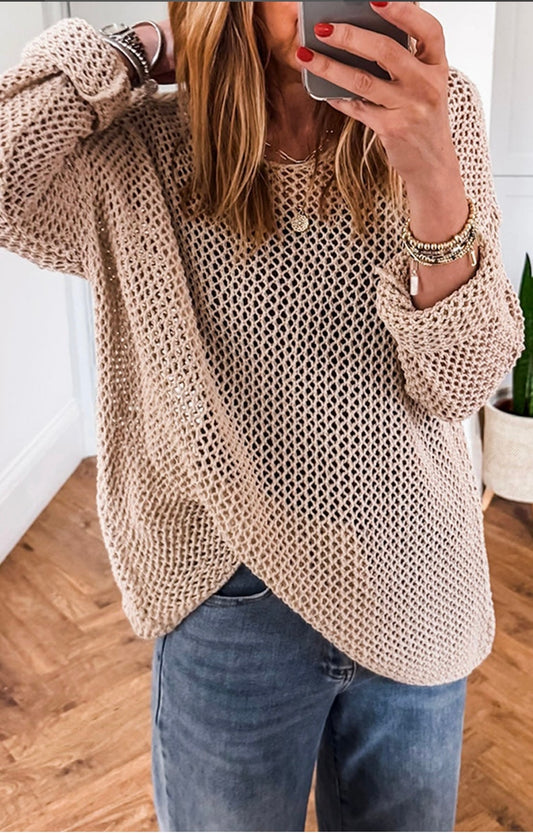 Hollow Knit Sweater