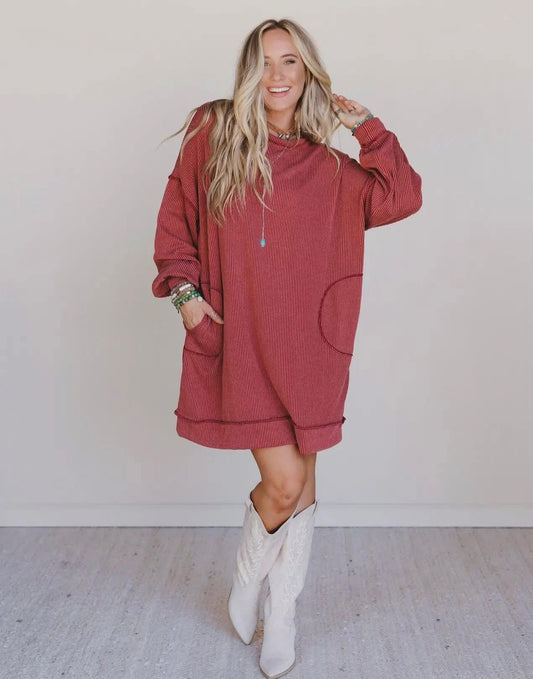 Moon Glow Long Sleeve Dress