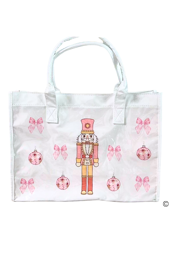 Plum Adorable Nutcracker Vinyl Tote Bag