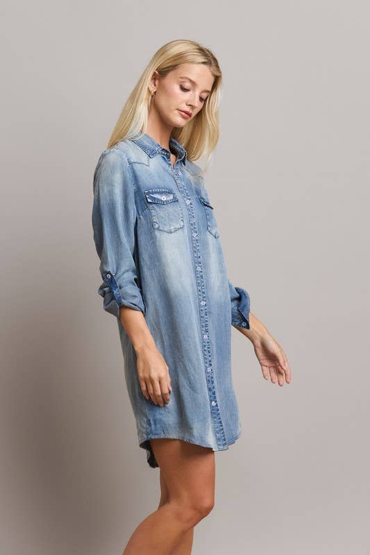 Daydream Denim Shirt Dress