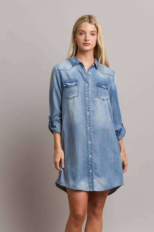 Daydream Denim Shirt Dress