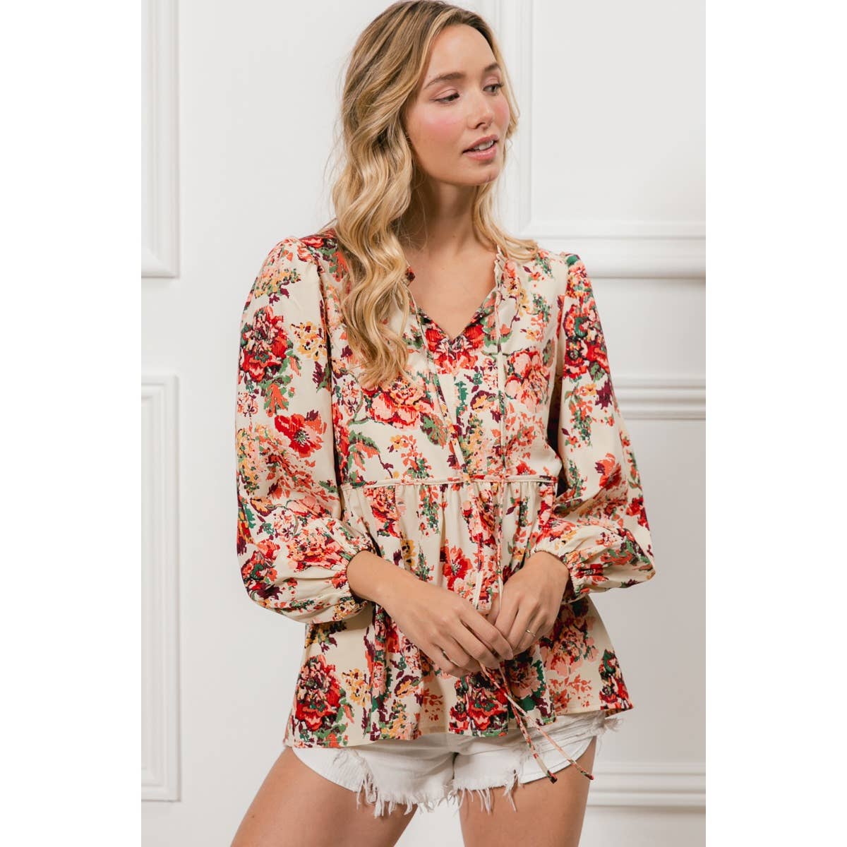Autumn Romance Floral Top