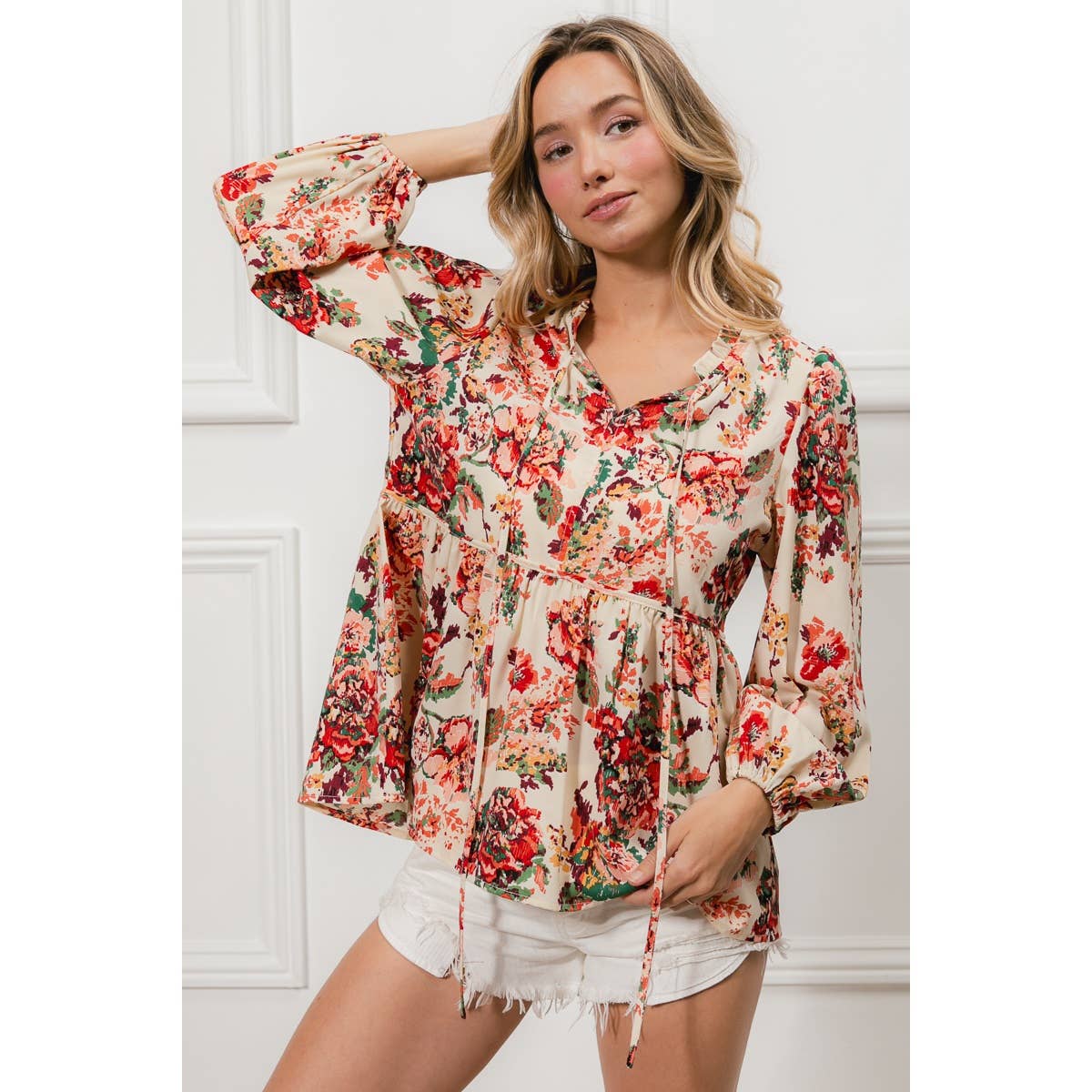Autumn Romance Floral Top
