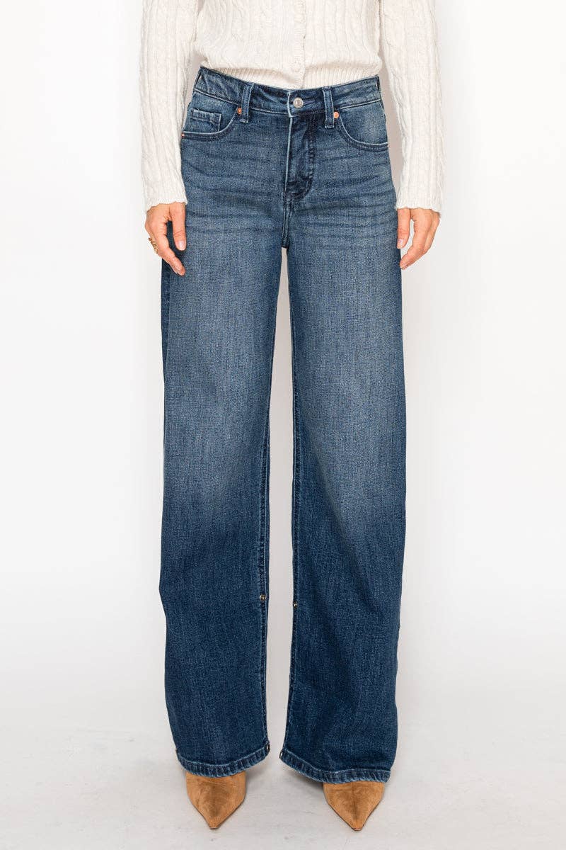 INSEAM TRANFORM TUMMY CONTROL HIGH RISE A-WIDE JEANS